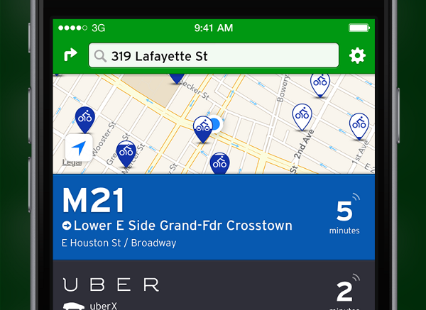 Uber App Now Lists Transit Departure Times At Destinations